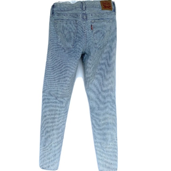 Sz 27 Levi jeans railroad stripe super skinny - Picture 6 of 8